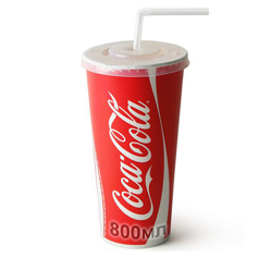 Кока-Кола в стакане 800мл