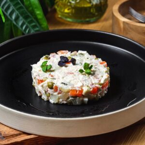 Оливье с крабом